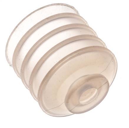 50mm Soufflet Silicone Clair Ventouse Course 30mm