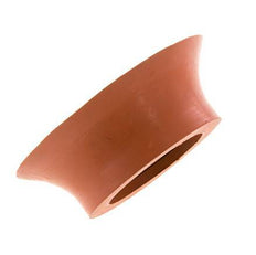 Ventouse plate 100mm SBR brun rougeâtre G 1/4 pouce Course femelle 6mm Lèvres minces