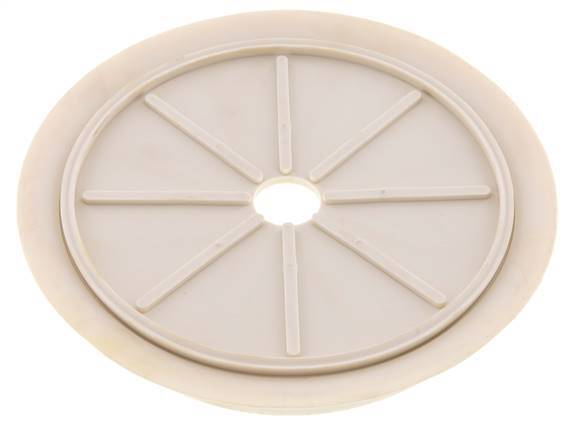 200mm Flat NRE White Vacuum Suction Cup G 1/2 inch Female Stroke 5mm Thin Lips