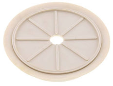 200mm Flat NRE White Vacuum Suction Cup G 1/2 inch Female Stroke 5mm Thin Lips