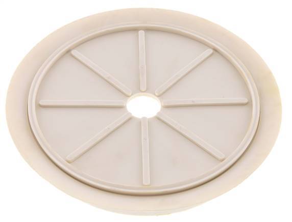 200mm Flat NRE White Vacuum Suction Cup G 1/2 inch Female Stroke 5mm Thin Lips