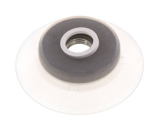60mm Silicone Clair ventouse plate G 1/4 pouce Course femelle 5mm Lèvres robustes