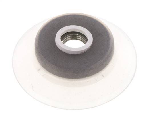 60mm Silicone Clair ventouse plate G 1/4 pouce Course femelle 5mm Lèvres robustes