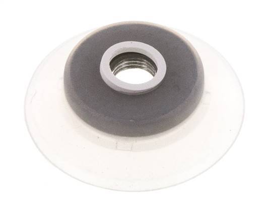 60mm Silicone Clair ventouse plate G 1/4 pouce Course femelle 5mm Lèvres robustes