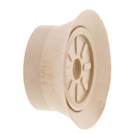 70mm NR Beige Ventouse plate G 1/4 pouce Course femelle 6mm Lèvres minces