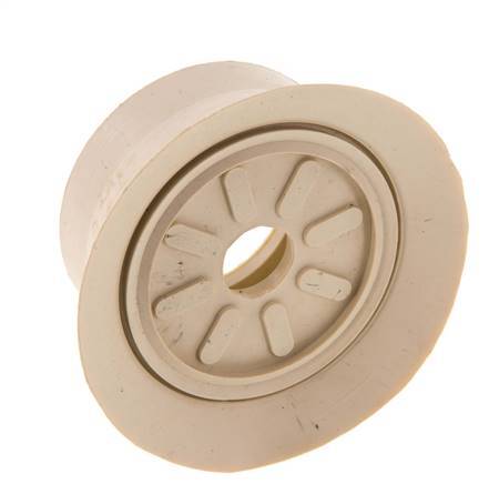 70mm NR Beige Ventouse plate G 1/4 pouce Course femelle 6mm Lèvres minces