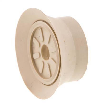 70mm NR Beige Ventouse plate G 1/4 pouce Course femelle 6mm Lèvres minces