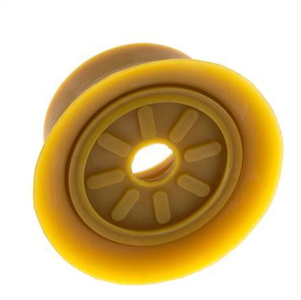 Ventouse plate 70mm NRE marron G 1/4 pouce Course femelle 6mm Lèvres fines