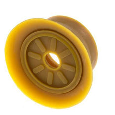 Ventouse plate 70mm NRE marron G 1/4 pouce Course femelle 6mm Lèvres fines