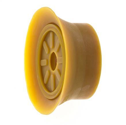 Ventouse plate 70mm NRE marron G 1/4 pouce Course femelle 6mm Lèvres fines