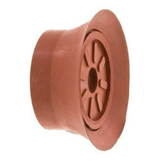 Ventouse plate 70mm SBR brun rougeâtre G 1/4 pouce Course femelle 6mm Lèvres minces