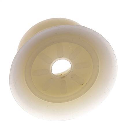 Ventouse plate en silicone transparent 70mm G 1/4 inch Female Stroke 6mm Thin Lips