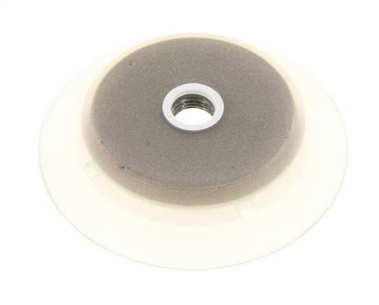 95mm Flat Silicone Clear Vacuum Suction Cup G 1/4 inch Female Stroke 6mm Robust Lips