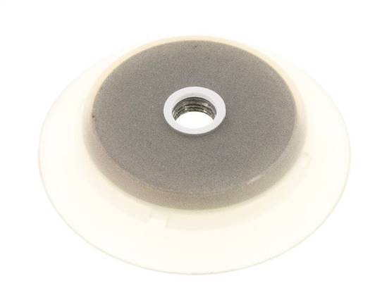 95mm Silicone plat transparent ventouse G 1/4 pouce course femelle 6mm lèvres robustes