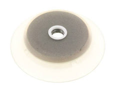 95mm Silicone plat transparent ventouse G 1/4 pouce course femelle 6mm lèvres robustes