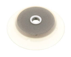 95mm Silicone plat transparent ventouse G 1/4 pouce course femelle 6mm lèvres robustes
