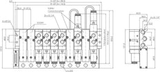 6x Multipole-Connector YPC SF4000 Valves 24VDC