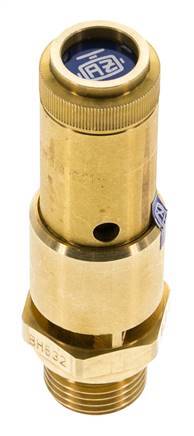 G 1/2'' Brass Pre-Set Safety Valve 0.2 bar (2.9 psi) DN 10