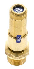 G 3/4'' Brass Pre-Set Safety Valve 0.5 bar (7.25 psi) DN 10