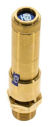 G 1/2'' Brass Pre-Set Safety Valve 13.2 bar (191.45 psi) DN 10