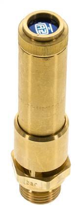 G 1/2'' Brass Pre-Set Safety Valve 17 bar (246.57 psi) DN 10