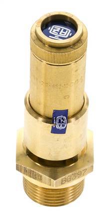 G 3/4'' Brass Pre-Set Safety Valve 1.1 bar (15.95 psi) DN 10