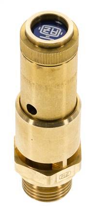 G 1/2'' Brass Pre-Set Safety Valve 1.7 bar (24.66 psi) DN 10