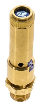 G 1/2'' Brass Pre-Set Safety Valve 28.6 bar (414.81 psi) DN 10
