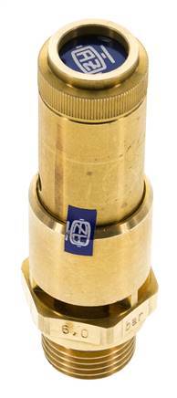 G Soupape de sécurité préréglée en laiton 1/2'' 2,5 bar (36,26 psi) DN 10
