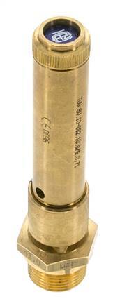 G 3/4'' Brass Pre-Set Safety Valve 47.5 bar (688.94 psi) DN 10