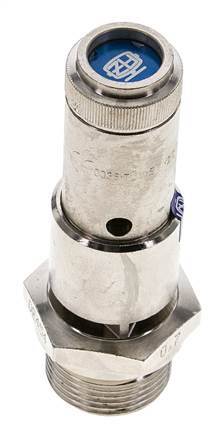 G 3/4'' Nickel-plated Brass Pre-Set Safety Valve 0.7 bar (10.15 psi) DN 10
