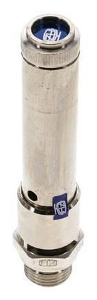 G 1/2'' Nickel-plated Brass Pre-Set Safety Valve 48 bar (696.19 psi) DN 10