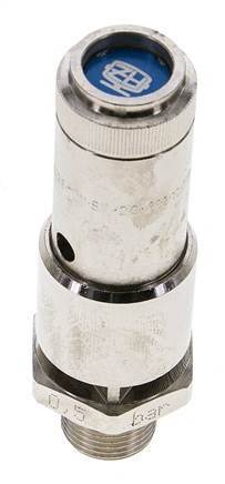 G 3/8'' Nickel-plated Brass Pre-Set Safety Valve 5 bar (72.52 psi) DN 10