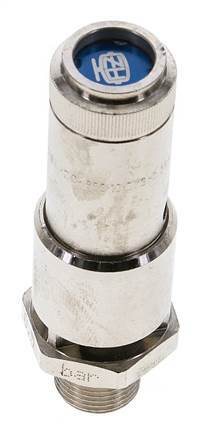 G 3/8'' Nickel-plated Brass Pre-Set Safety Valve 1.8 bar (26.11 psi) DN 10