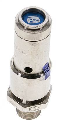G 3/8'' Nickel-plated Brass Pre-Set Safety Valve 0.9 bar (13.05 psi) DN 10