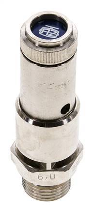 G 1/2'' Nickel-plated Brass Pre-Set Safety Valve 4 bar (58.02 psi) DN 10