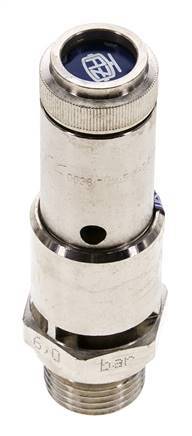 G 1/2'' Nickel-plated Brass Pre-Set Safety Valve 5 bar (72.52 psi) DN 10