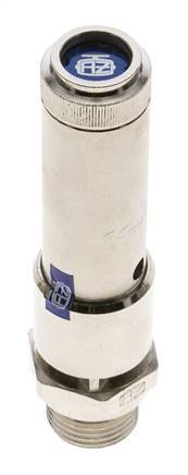 G 1/2'' Nickel-plated Brass Pre-Set Safety Valve 30 bar (435.12 psi) DN 10
