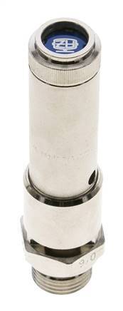 G 1/2'' Nickel-plated Brass Pre-Set Safety Valve 33 bar (478.63 psi) DN 10