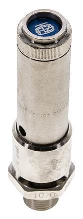 G 3/8'' Nickel-plated Brass Pre-Set Safety Valve 9 bar (130.54 psi) DN 10