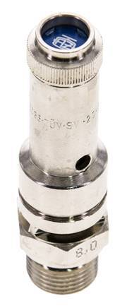 G 3/8'' Nickel-plated Brass Pre-Set Safety Valve 6 bar (87.02 psi) DN 8