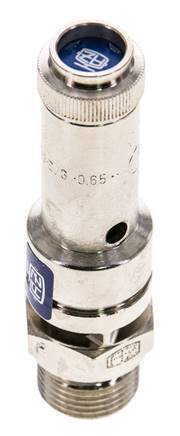 G 3/8'' Nickel-plated Brass Pre-Set Safety Valve 2.8 bar (40.61 psi) DN 8