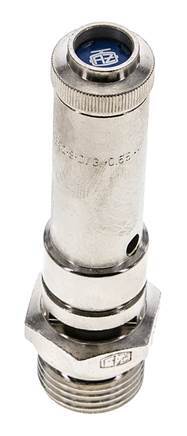 G 1/2'' Nickel-plated Brass Pre-Set Safety Valve 15 bar (217.56 psi) DN 8