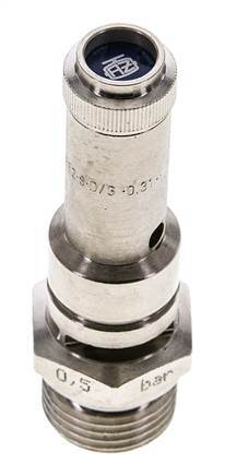 G 1/2'' Nickel-plated Brass Pre-Set Safety Valve 14 bar (203.06 psi) DN 8