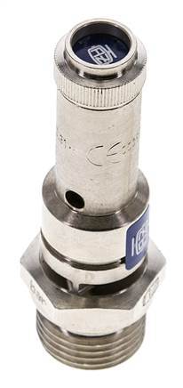 G 1/2'' Nickel-plated Brass Pre-Set Safety Valve 11 bar (159.54 psi) DN 8