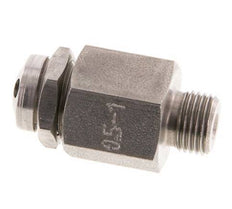 G 1/8'' Acier inoxydable 303 Soupape de sécurité réglable 0,5-1 bar (7,25-14,50 psi)