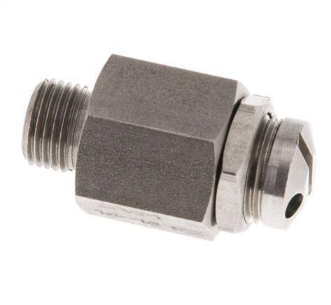 G 1/8'' Acier inoxydable 303 Soupape de sécurité réglable 10-18 bar (145.04-261.07 psi)