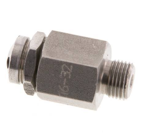 G 1/8'' Acier inoxydable 303 Soupape de sécurité réglable 16-32 bar (232.06-464.12 psi)