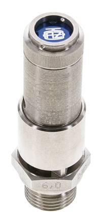 G 1/2'' Stainless steel 316 Ti Pre-Set Safety Valve 1.5 bar (21.76 psi) DN 10