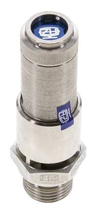 G 1/2'' Stainless steel 316 Ti Pre-Set Safety Valve 1.5 bar (21.76 psi) DN 10